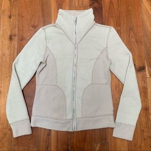 Flattering! PrAna "Tobi" Full Zip-Up Fleece Sweater Knit Jacket